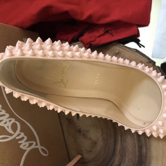 Christian Louboutin Spiked Pigalle in pink! - Picture 4 of 8